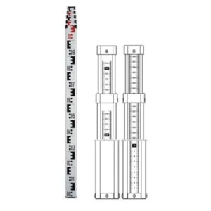 Mire télescopique Nedo 5x1m avec nivelle